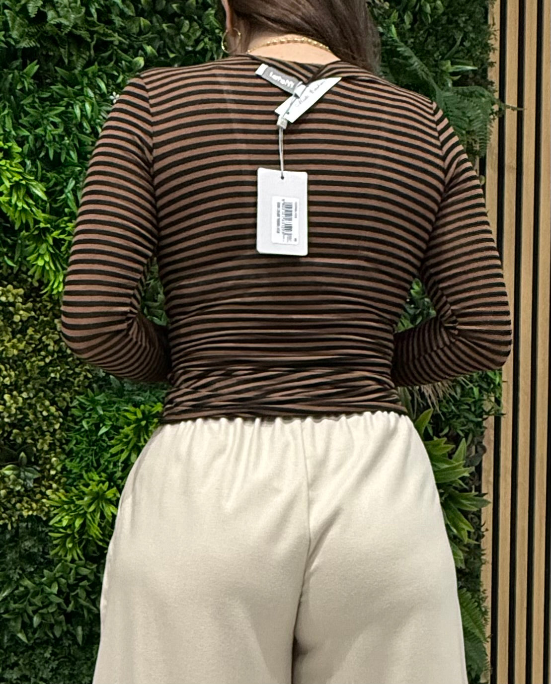 Maglia misto cashmere a righe