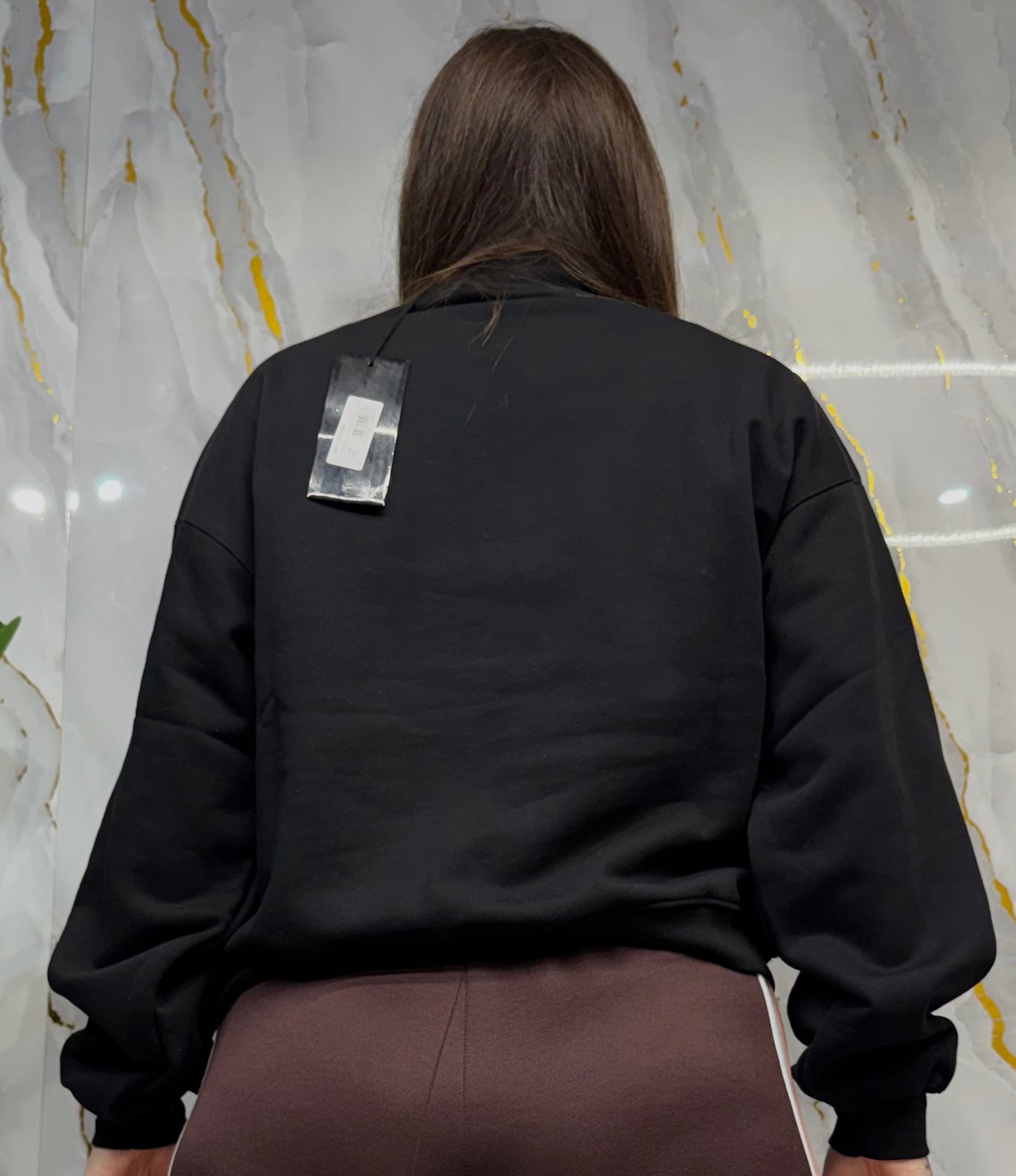 Crop top mezzo collo