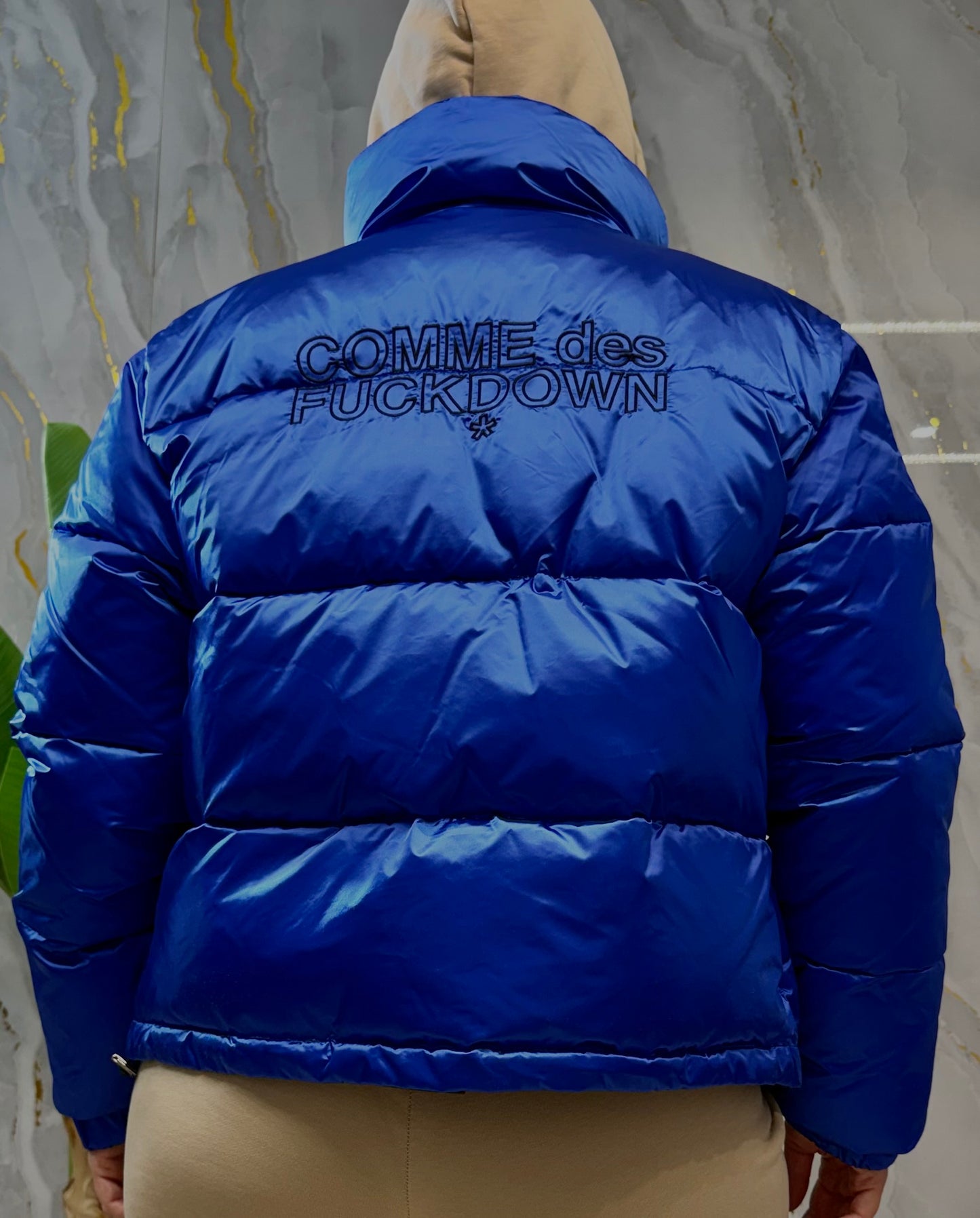 Giubbino blu cobalto COMME des FUCKDOWN