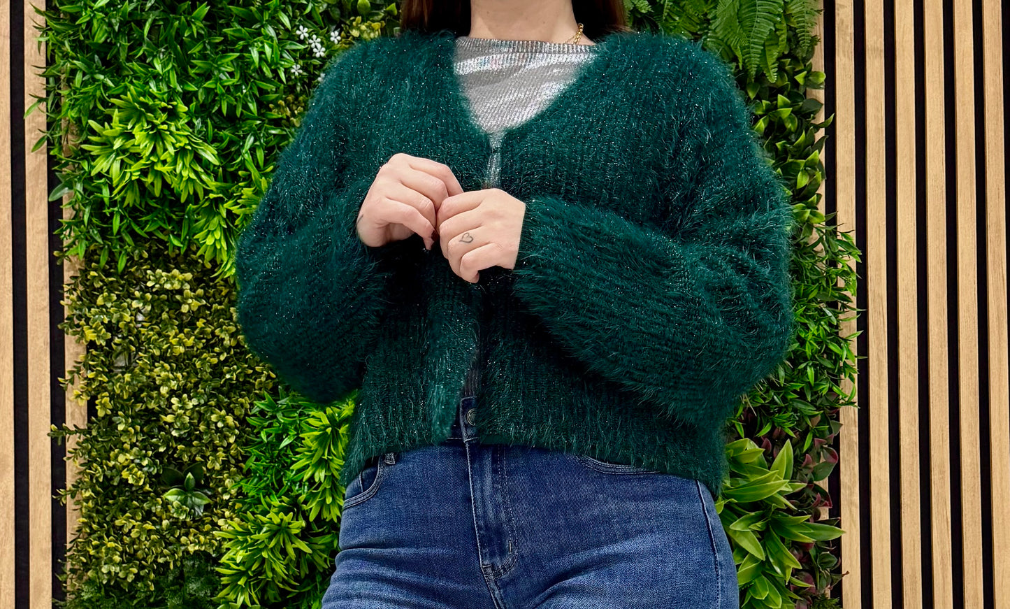 Cardigan verde DIXIE