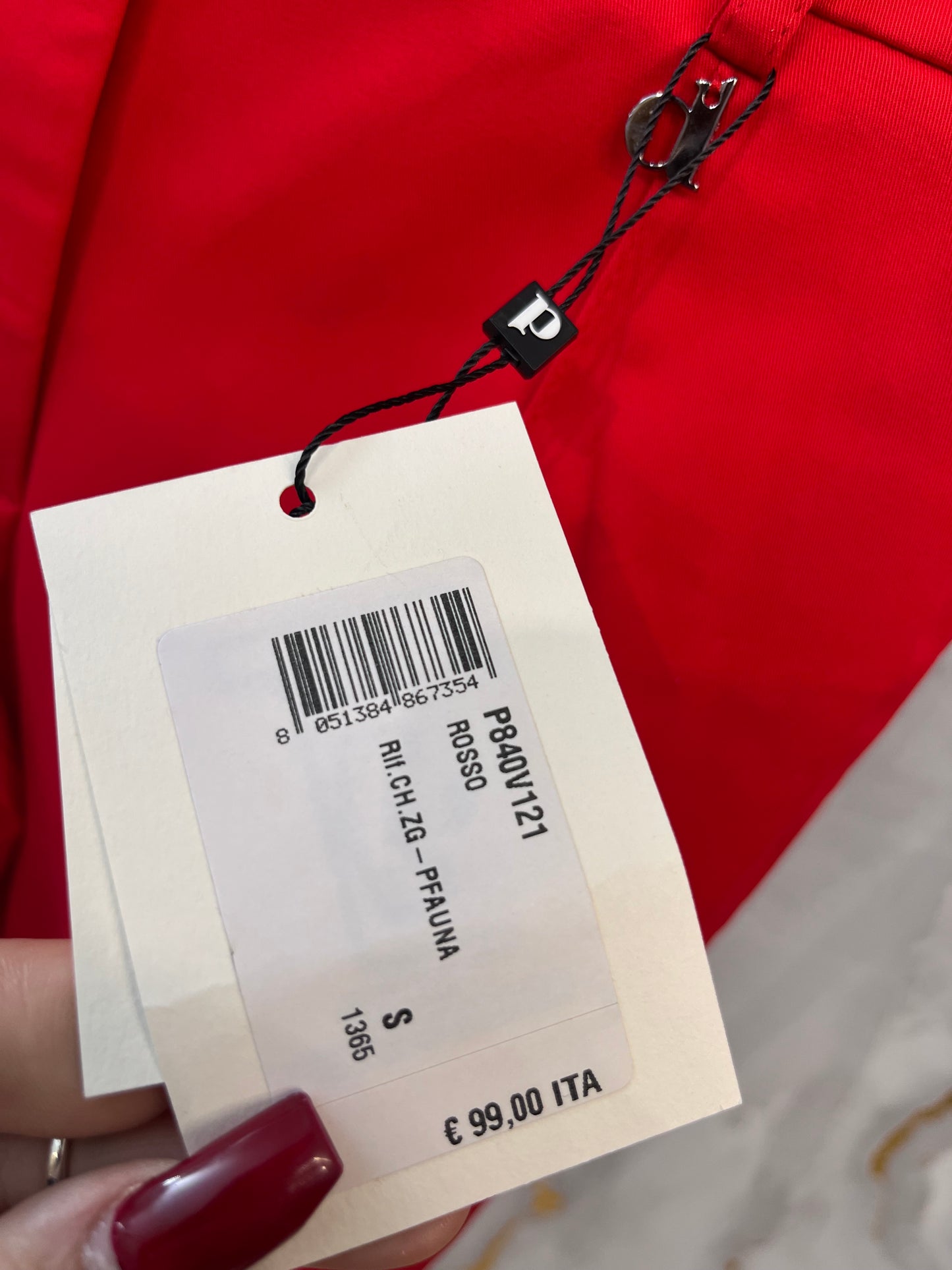 Pantalone DIXIE sartoriale rosso