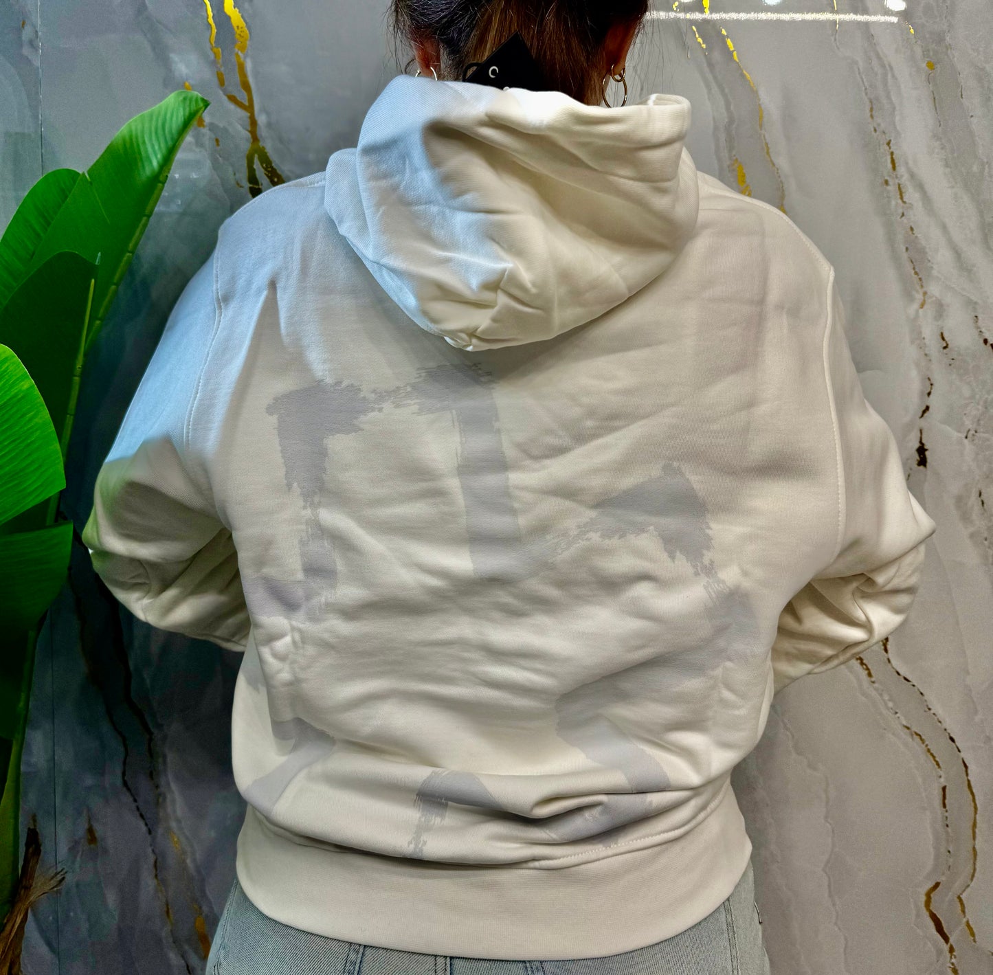 Felpa con stampa laminata COMME des FUCKDOWN