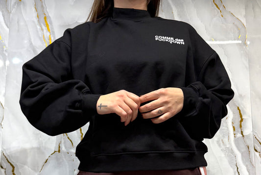 Crop top mezzo collo