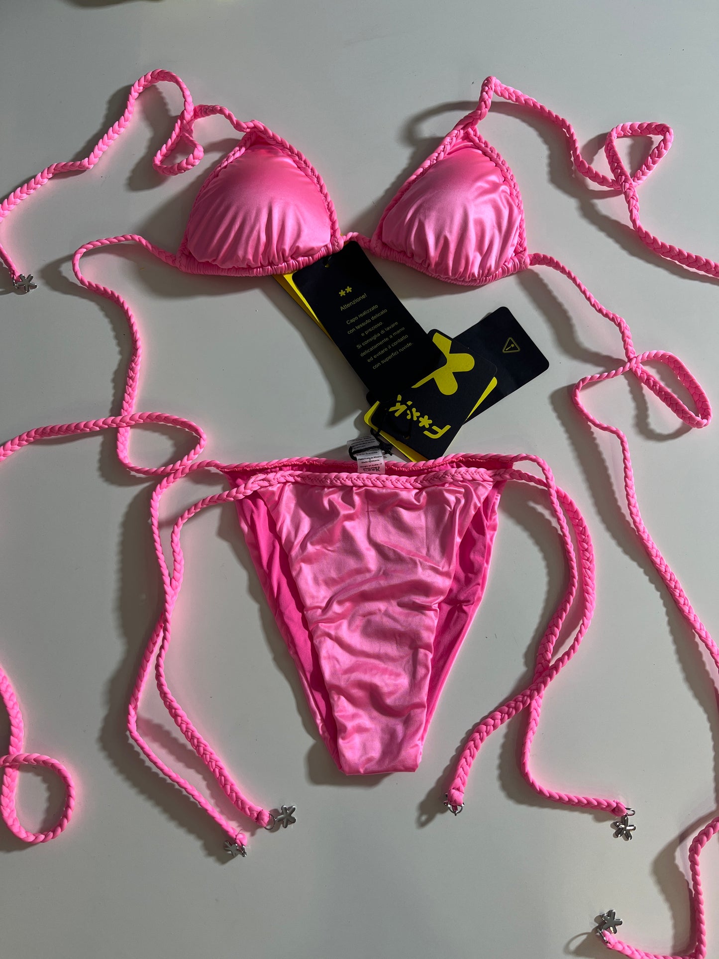 Bikini triangolo laccetti intrecciati F**K - FK24