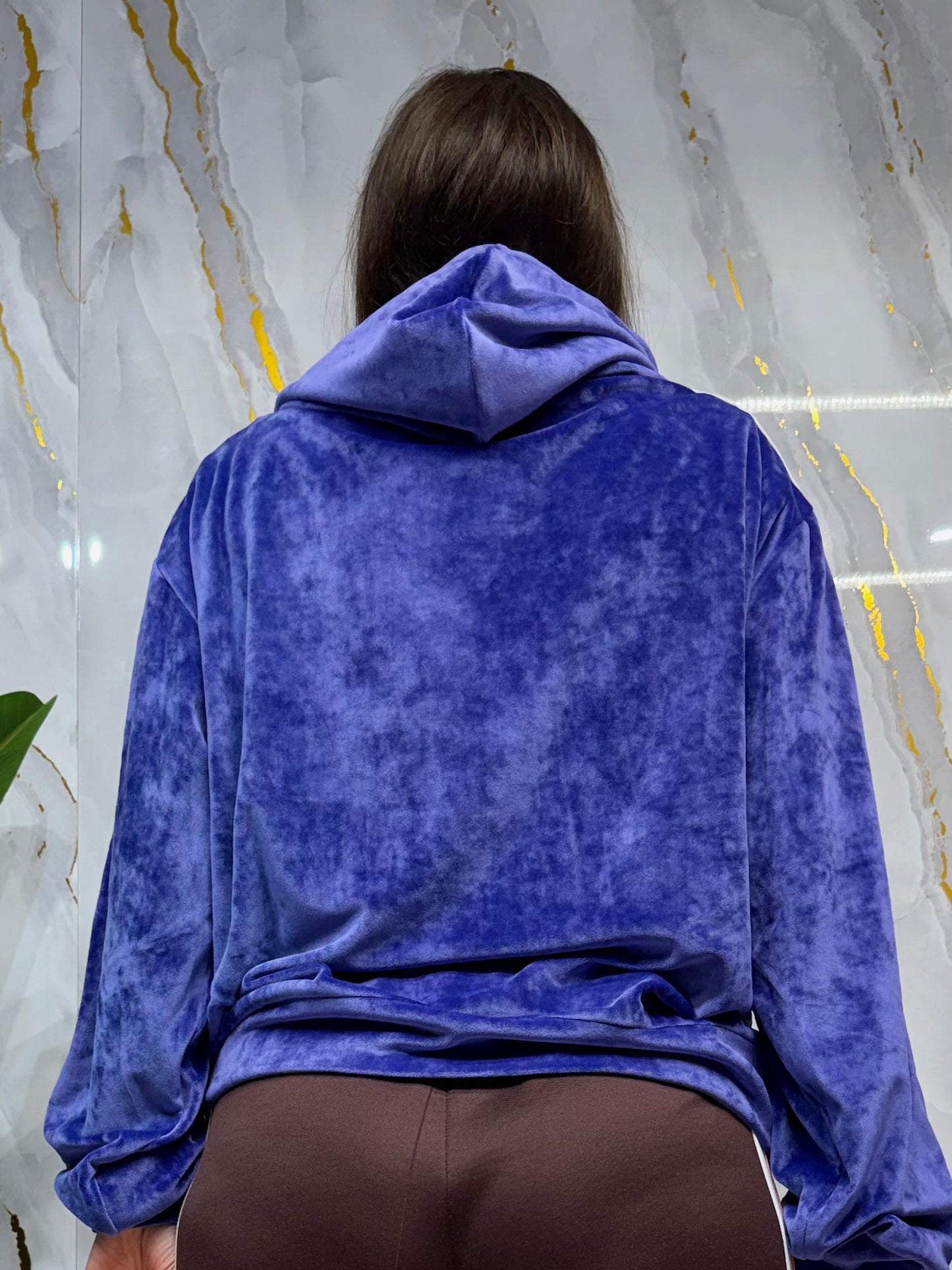 Felpa in ciniglia viola COMME des FUCKDOWN