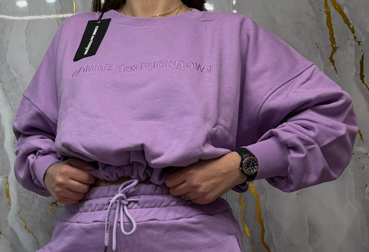 Crop top felpa COMME des FUCKDOWN