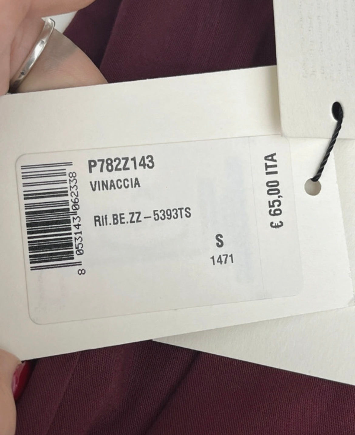 Pantalone DIXIE bordeaux