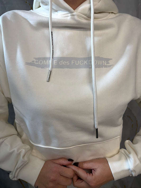 Felpa con stampa laminata COMME des FUCKDOWN