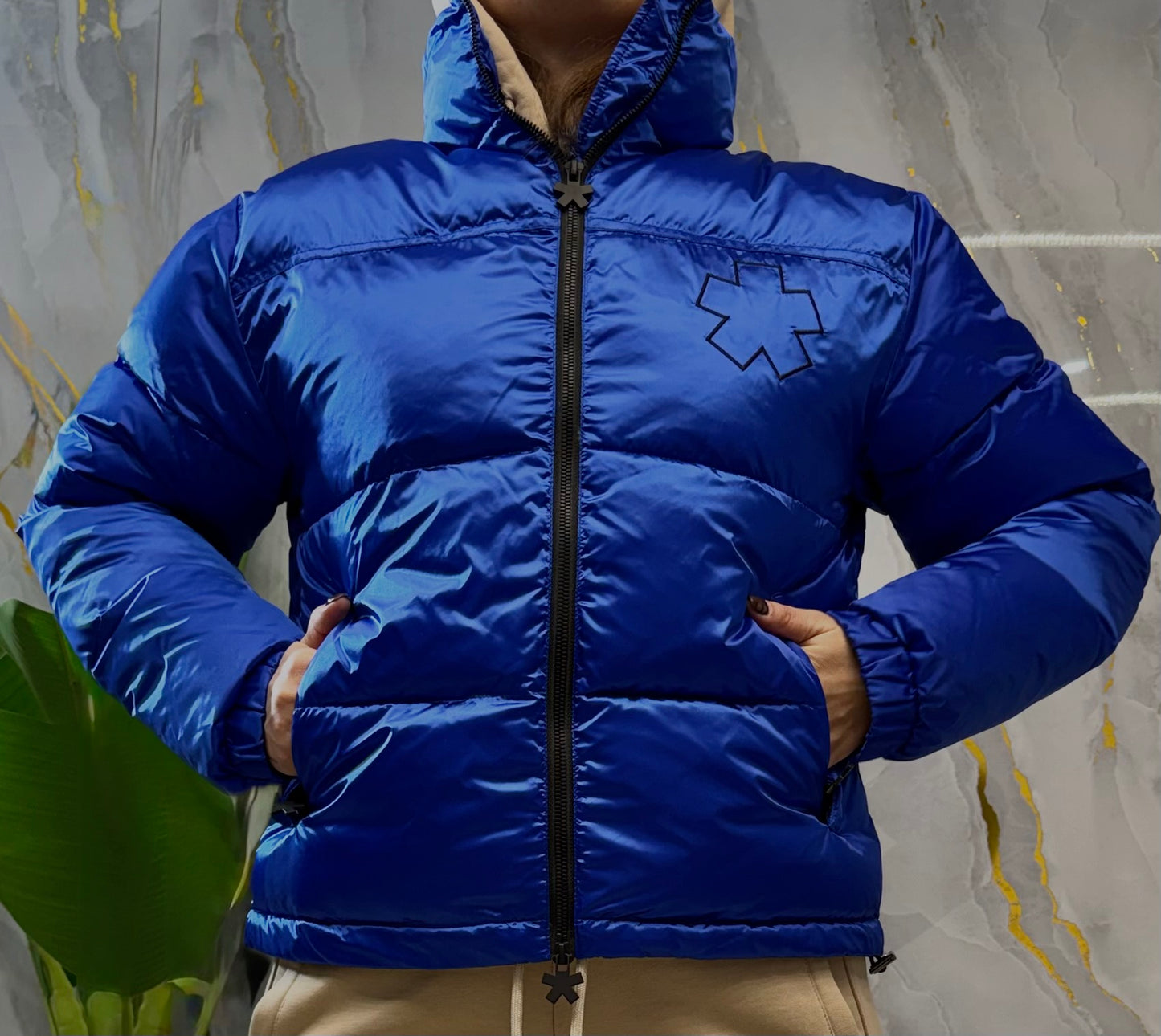 Giubbino blu cobalto COMME des FUCKDOWN