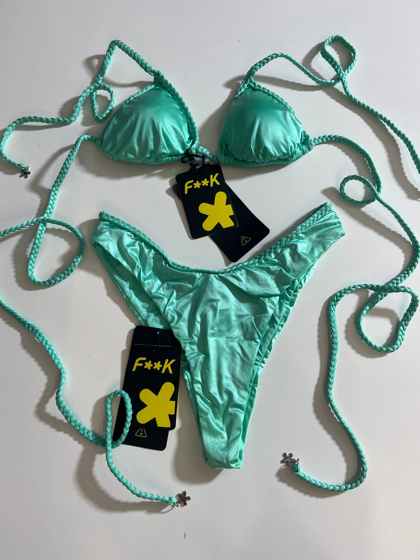 Bikini triangolo laccetti intrecciati F**K - FK24