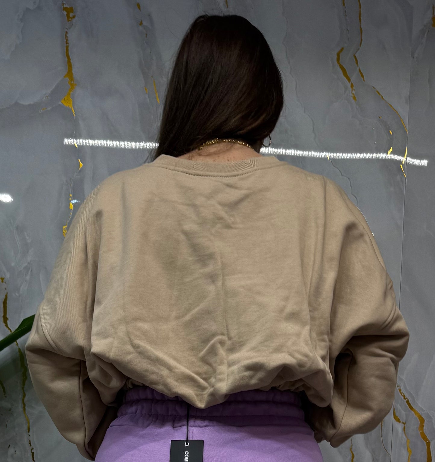 Crop top felpa COMME des FUCKDOWN