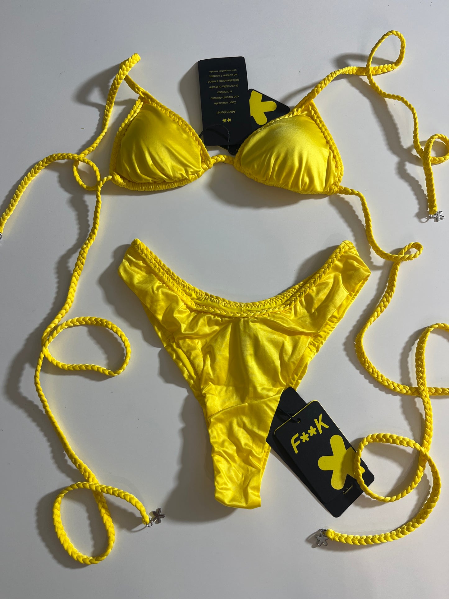 Bikini triangolo laccetti intrecciati F**K - FK24