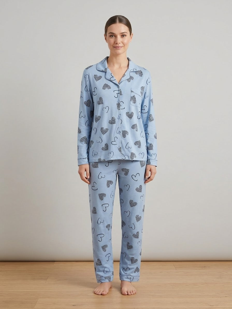 Pigiama Donna "Leopard Hearts"